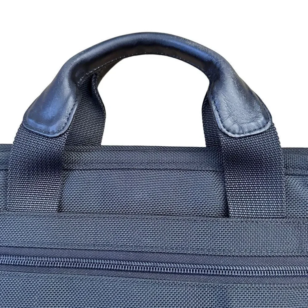 Tumi ~ Black Alpha Gen 4 Ballistic Nylon Slim Laptop Briefcase ~ Style 26011D4